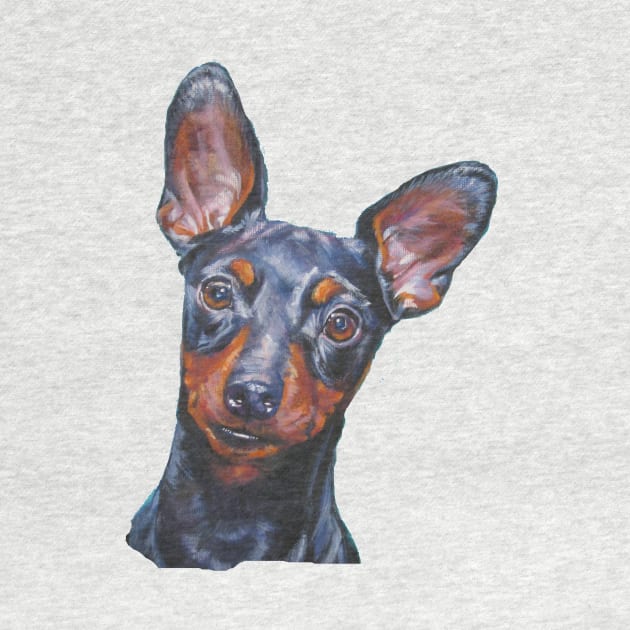 Miniature Pinscher Fine Art Painting by LASHEPARD